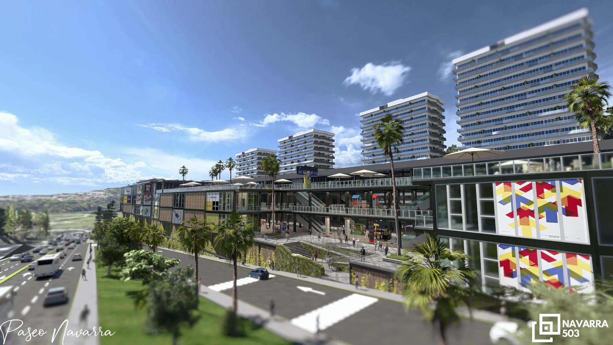 Vista Lateral Paseo Navarra